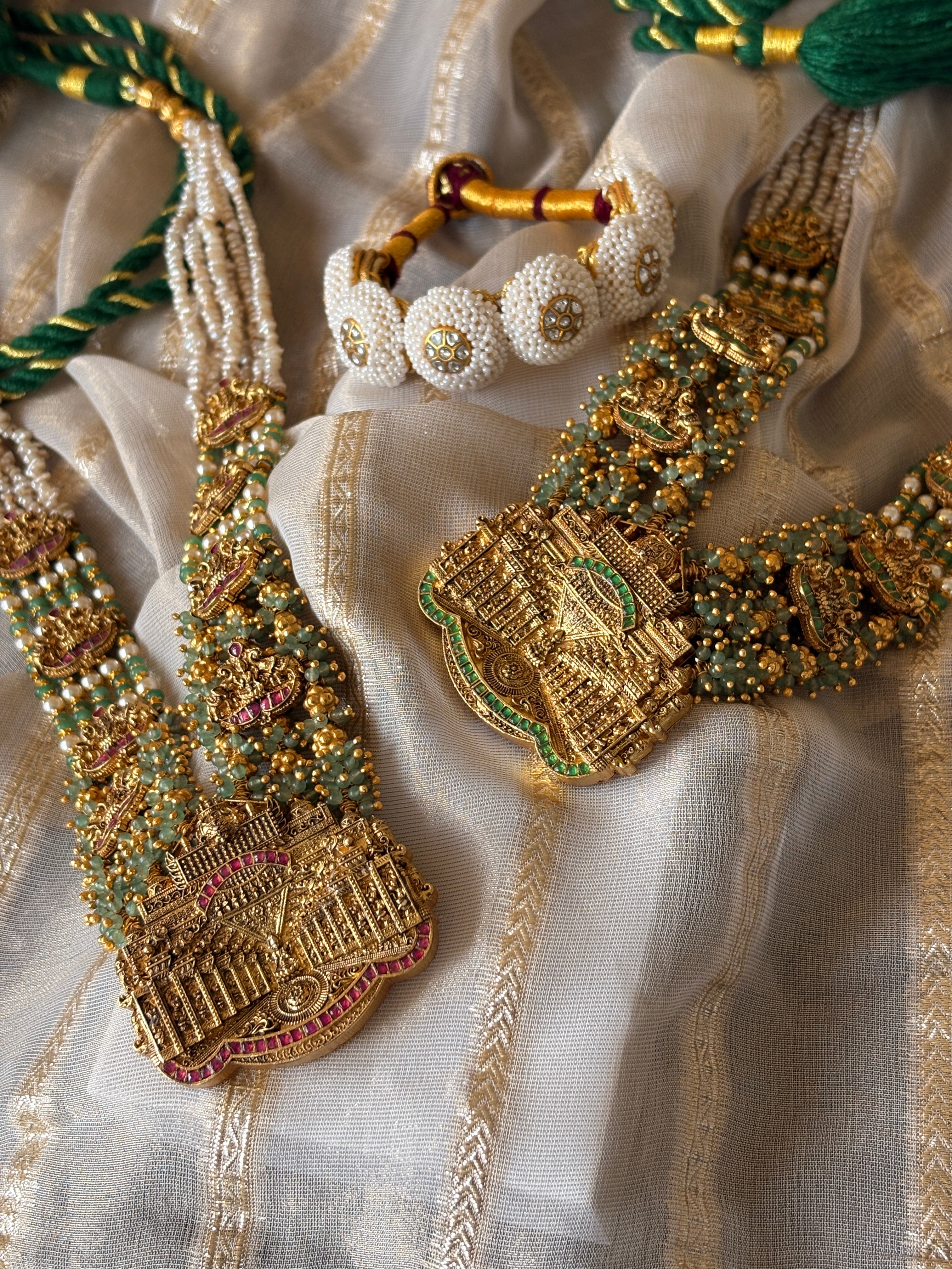 Green Temple Nagas Necklace